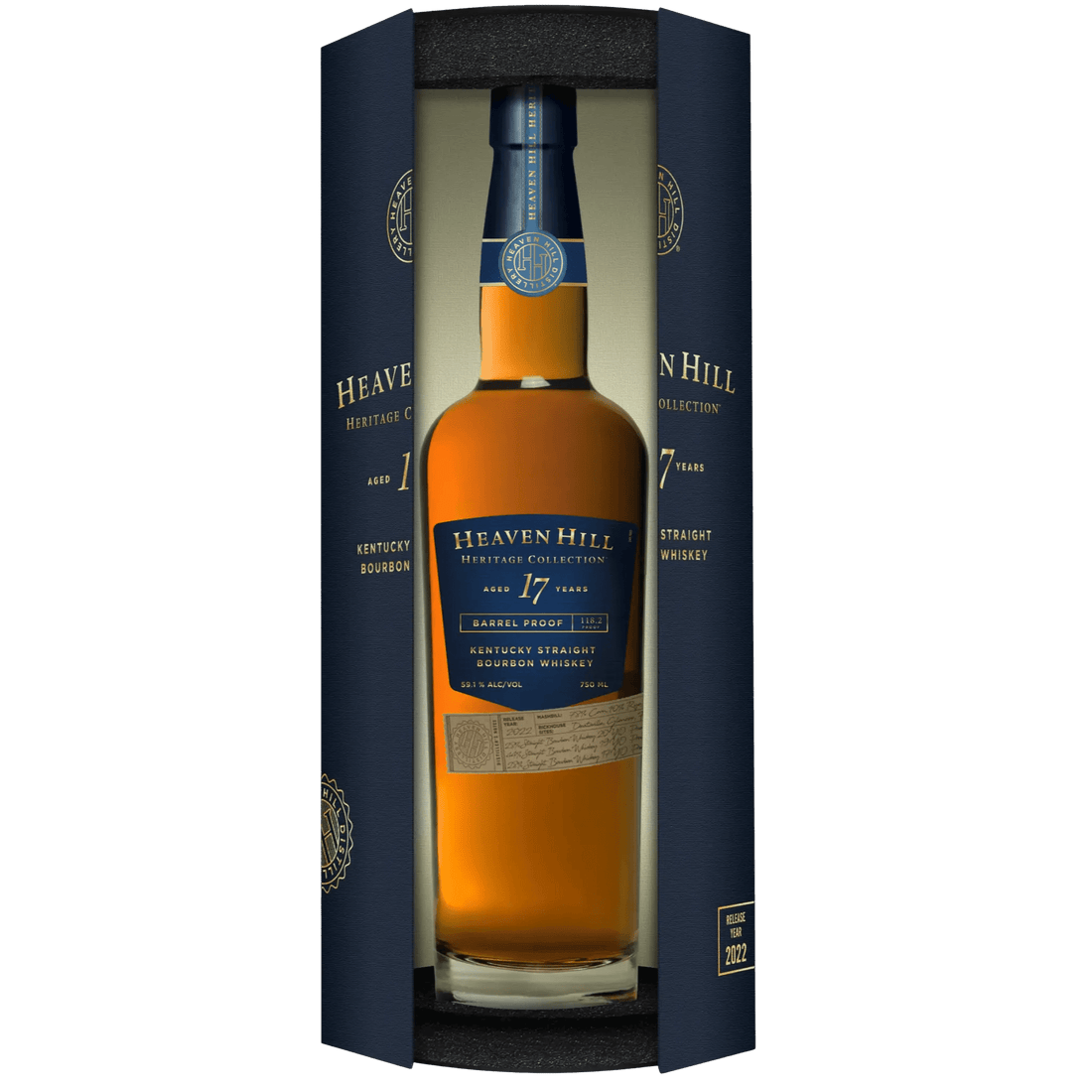 Heaven Hill Heritage Collection 17 Year Old Barrel Proof Kentucky Straight Bourbon Whiskey 2022 Release 750ml - Liquor On Broadway