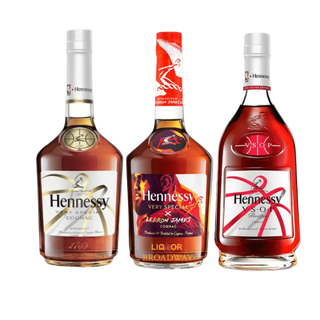 Hennessy VS Cognac 750ml Hennessy VS x LeBron James Cognac 750ml Hennessy VSOP NBA Cognac 750ml Bundle - Liquor On Broadway