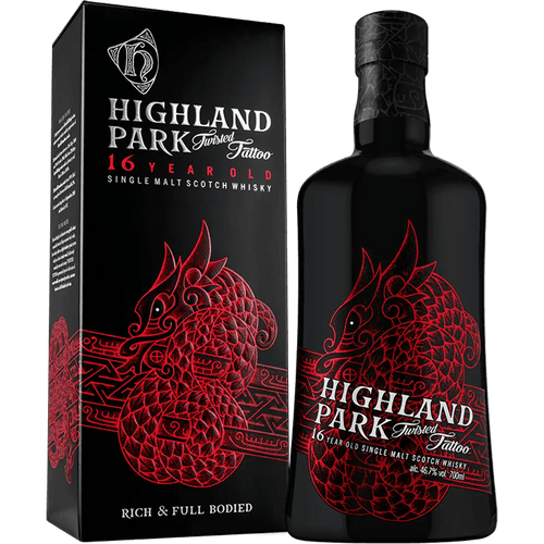 Highland Park Twisted Tattoo 16 Year Old Single Malt Scotch Whisky 750ml - Liquor On Broadway