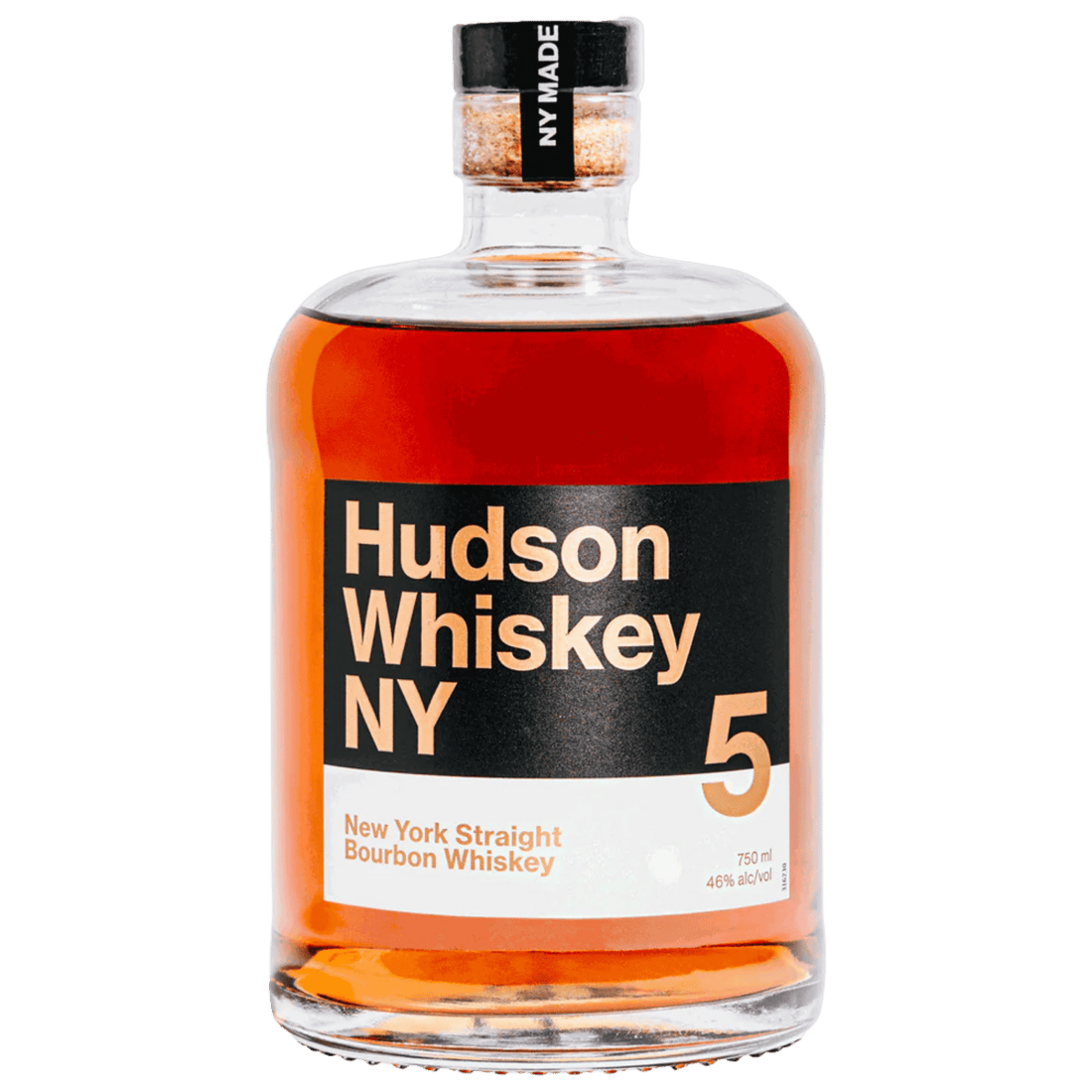 Hudson Whiskey NY 5 New York Straight Bourbon 750ml - Liquor On Broadway