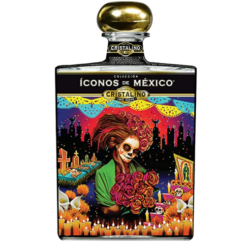 Iconos de Mexico Anejo Cristalino Day of the Dead Catrina Tequila 750ml - Liquor On Broadway