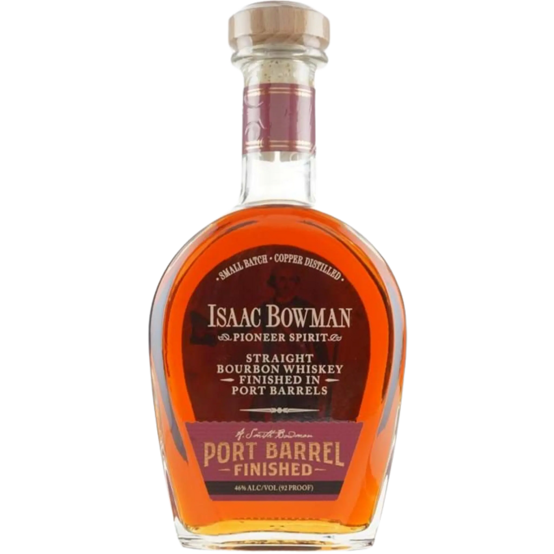 Isaac Bowman Pioneer Spirit Port Barrel Finished Straight Bourbon Whiskey 750ml - Liquor On Broadway
