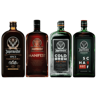 Jägermeister Variety Bundle Pack 750ml Set : Spice, Scharf, Manifest & Cold Brew - Liquor On Broadway