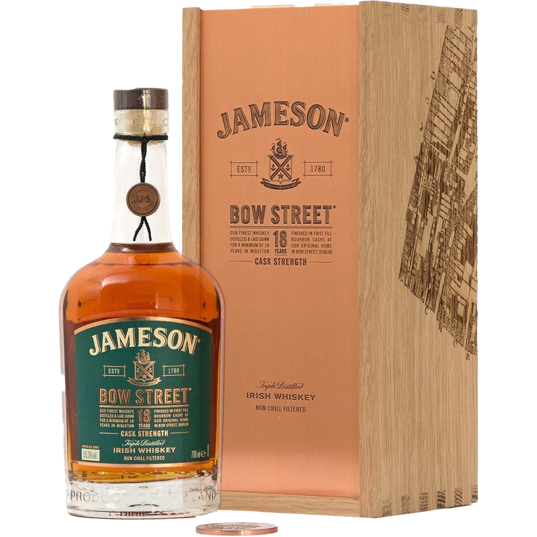 Jameson Bow Street 18 Years Cask Strength Irish Whiskey