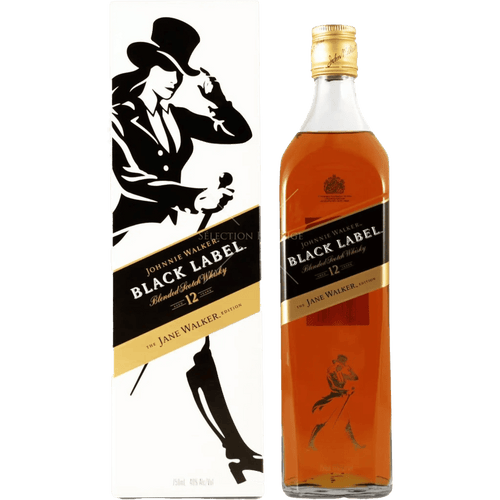 Jane Walker Black Label 12 Year Blended Scotch Whisky 750ml - Liquor On Broadway