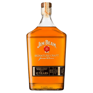 Jim Beam Signature Craft Aged 12 Years Small Batch Kentucky Straight Bourbon Whiskey 750ml - Liquor On Broadway