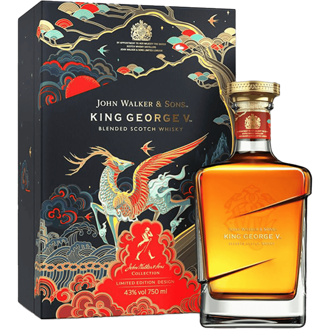John Walker & Sons King George V Lunar New Year Limited Edition Blended Scotch Whisky 750ml - Liquor On Broadway