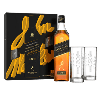 Johnnie Walker Black Label 12 Gift Set with Glasses 750ml | Liquor Johnnie Walker Black Label 12 Gift Set with Glasses 750ml | Liquor