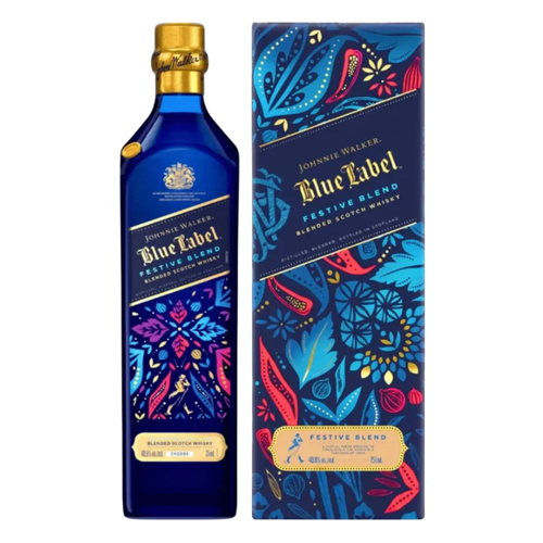 Johnnie Walker Blue Label Festive Blend Limited Edition Blended Scotch Whisky 750ml - Liquor On Broadway