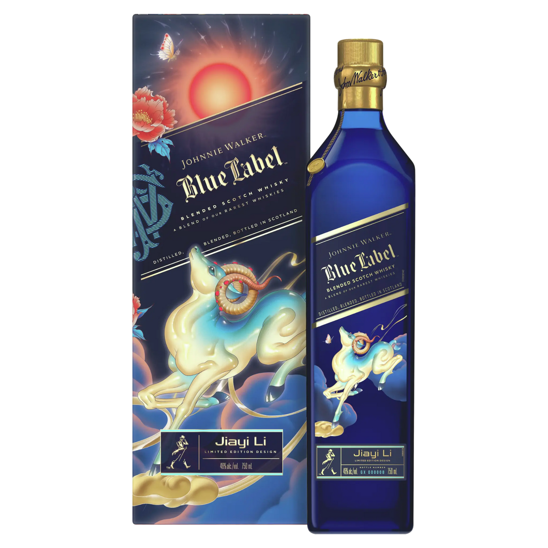Johnnie Walker Blue Label Year of the Goat 2027 Limited Edition Blended Scotch Whisky 750ml - Liquor On Broadway