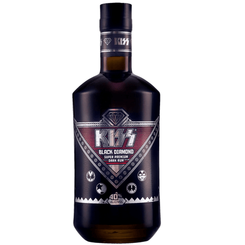 KISS Black Diamond Super Premium Dark Rum 750ml - Liquor On Broadway