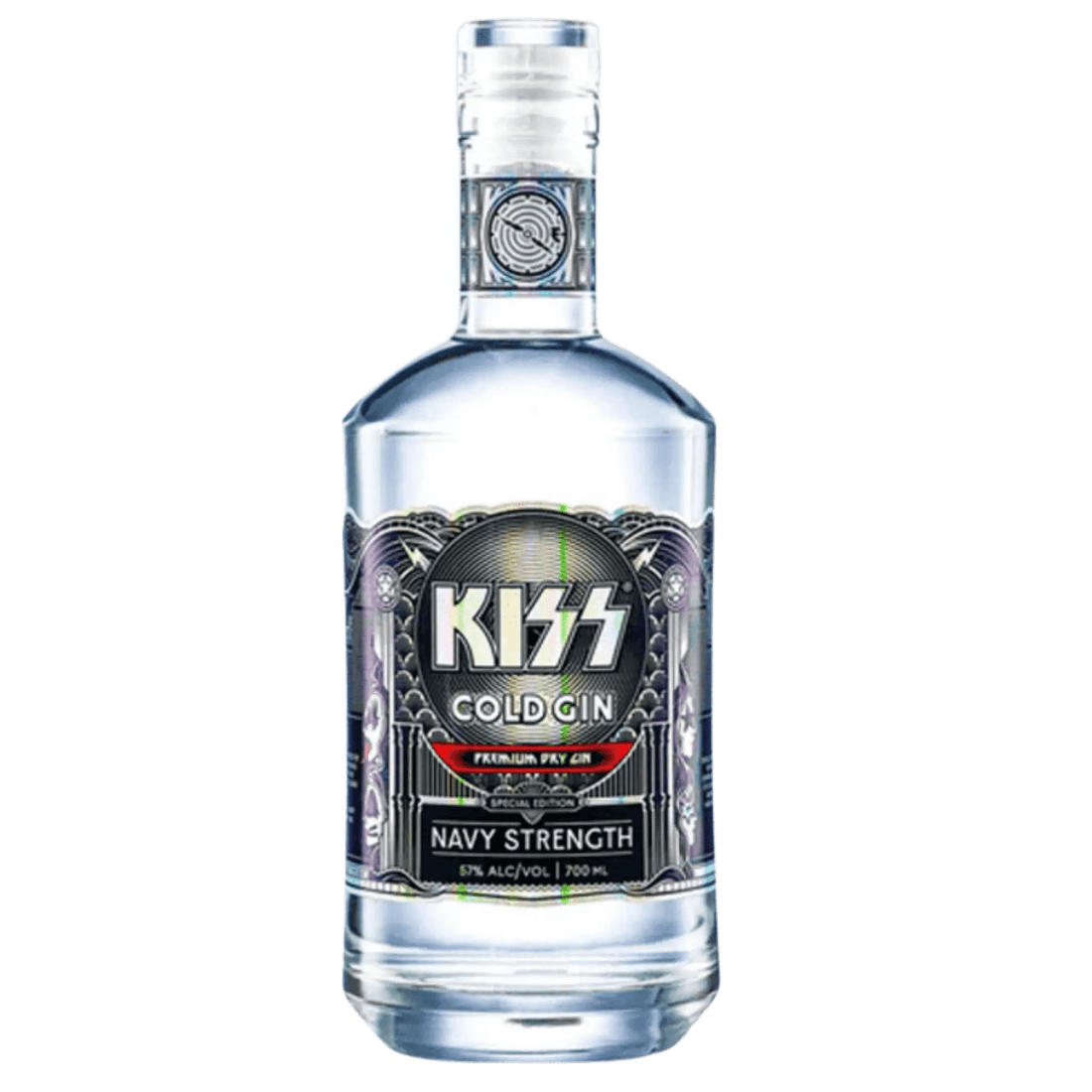 KISS Cold Gin Navy Strength Dry Gin 700ml - Liquor On Broadway