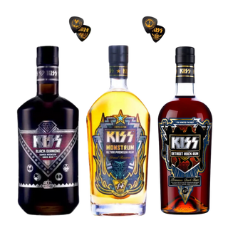 KISS Rum Collection Bundle with Free 50th Anniversary Guitar Picks - Liquor On Broadway
