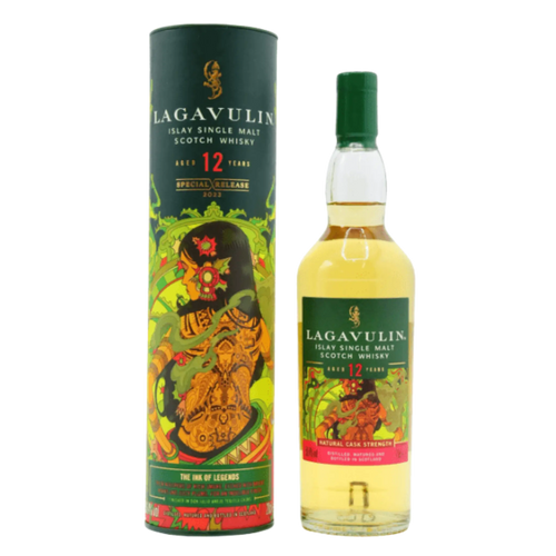 Lagavulin 12 Year Old The Ink of Legends Special Release 2023 Natural Cask Strength Islay Single Malt Scotch Whisky 750ml - Liquor On Broadway