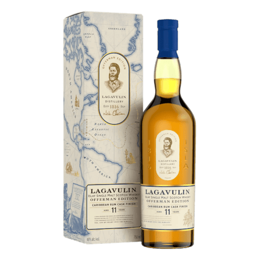 Lagavulin Offerman Edition Caribbean Rum Cask Finish 11 Year Old Islay Single Malt Scotch Whisky 750ml - Liquor On Broadway