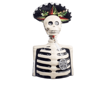 Los Azulejos Skelly Mustache Reposado Tequila - Liquor On Broadway