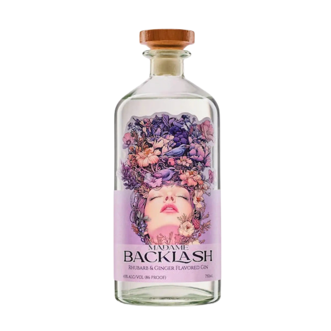 Madame Backlash Rhubarb & Ginger Flavored Gin 750ml - Liquor On Broadway
