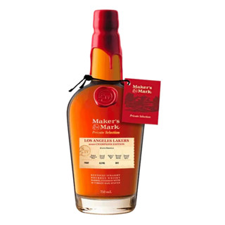 Maker's Mark Private Selection Los Angeles Lakers 2020 Champions Edition Kentucky Straight Bourbon Whisky 750ml - Liquor On Broadway