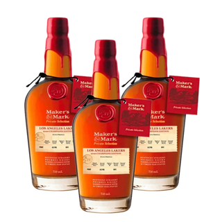 Maker's Mark Private Selection Los Angeles Lakers 2020 Champions Edition Kentucky Straight Bourbon Whisky 750ml - Liquor On Broadway