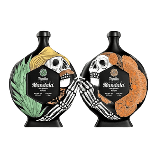 Mandala Tequila Anejo Dia De Los Muertos "Life After Death" 2025 Limited Edition Bundle | 1 Liter - Liquor On Broadway