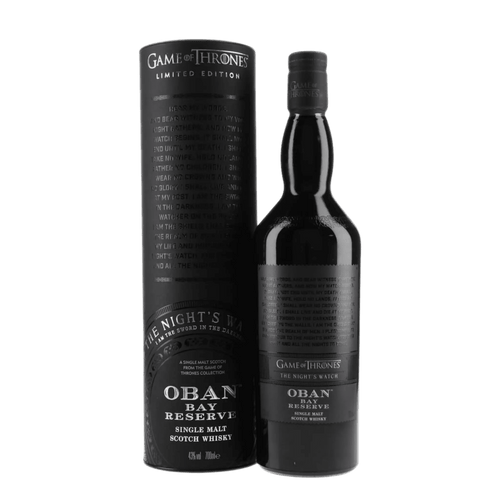 Oban Bay Reserve The Night's Watch Game of Thrones Limited Edition Highland Single Malt Scotch Whisky 750ml - Liquor On Broadway