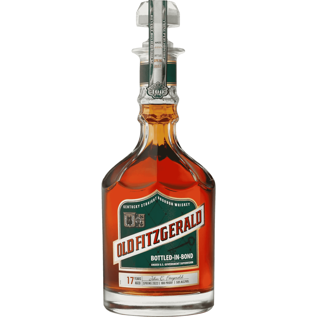 Old Fitzgerald Bottled - in - Bond 17 Year 2022 Kentucky Straight Bourbon Whiskey 750ml - Liquor On Broadway