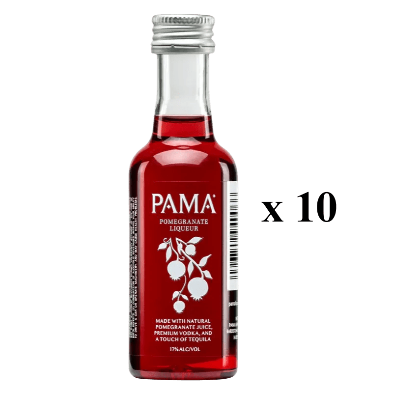 PAMA Pomegranate Liqueur 50ml x 10 - Liquor On Broadway