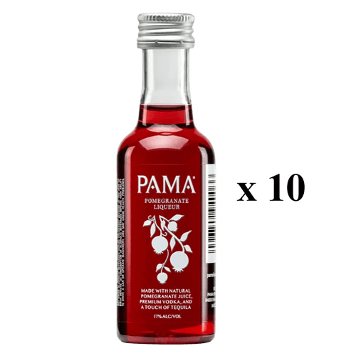 PAMA Pomegranate Liqueur 50ml x 10 - Liquor On Broadway