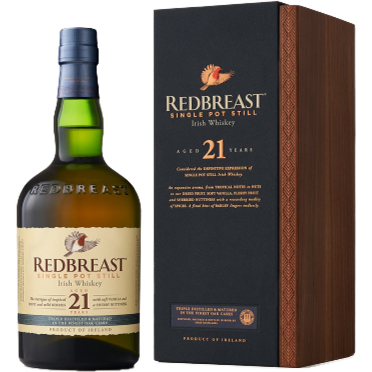 Redbreast Single Pot Still Aged 21 Years Single Pot Still Irish Whiskey
