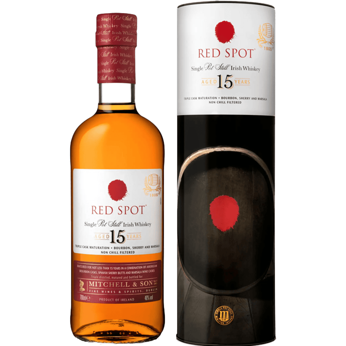 Red Spot 15 Year Single Pot Still Irish Whiskey 750ml - Liquor On Broadway