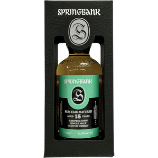 Springbank 15 Year Rum Cask Matured Limited Edition Campbeltown Single Malt Scotch Whisky 750ml - Liquor On Broadway
