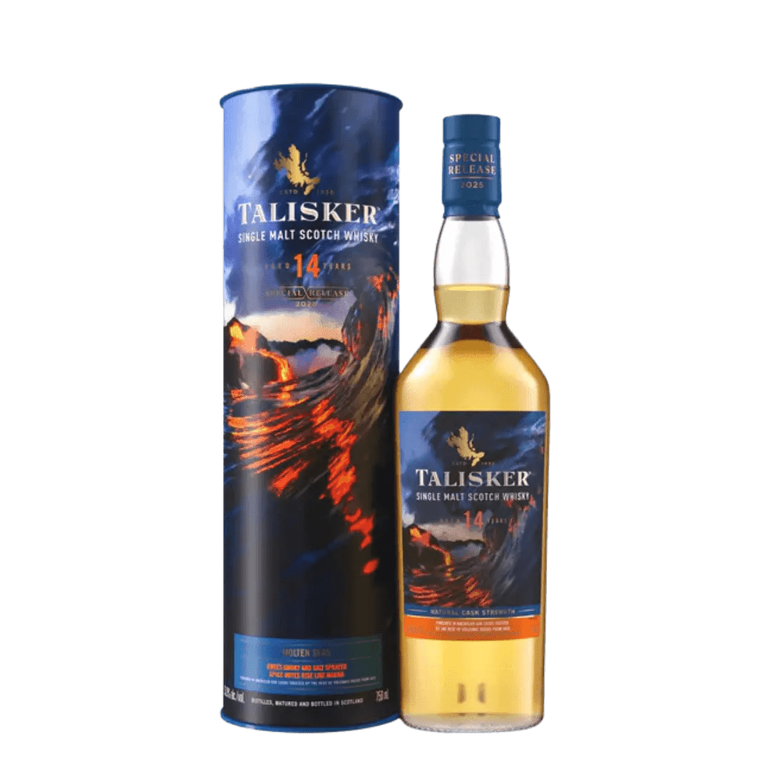 Talisker 14 Year Natural Cask Strength Single Malt Scotch Whisky – Special Release - Liquor On Broadway
