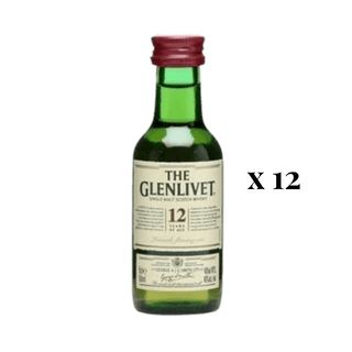 The Glenlivet 12 Year Single Malt 50ml 12 Pack - Liquor On Broadway