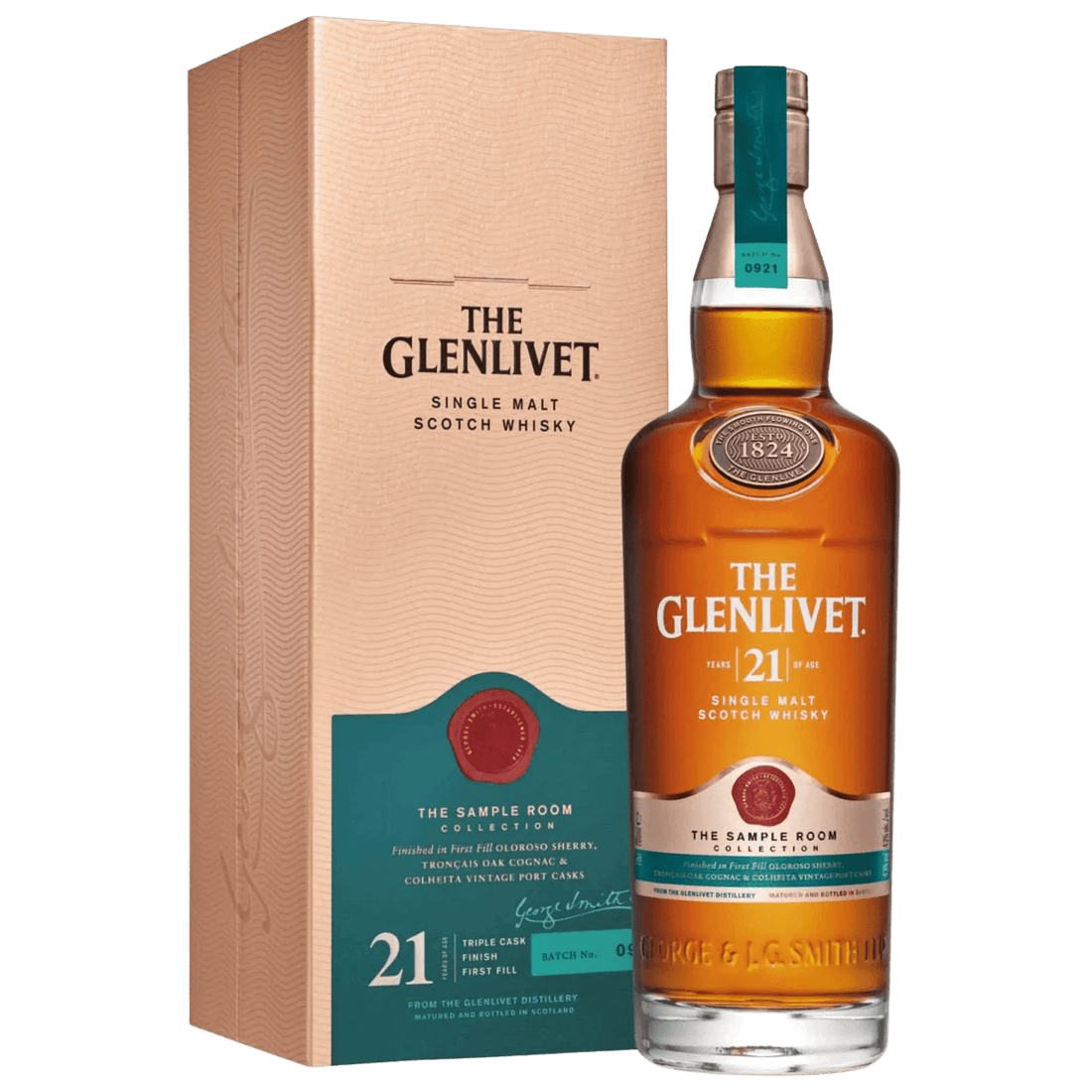The Glenlivet 21 Year The Sample Room Collection Single Malt Scotch Whisky 750ml - Liquor On Broadway