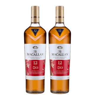 The Macallan 12 Year Old Double Cask Lunar New Year Limited Edition Highland Single Malt Scotch Whisky Twin Pack 2x750ml - Liquor On Broadway