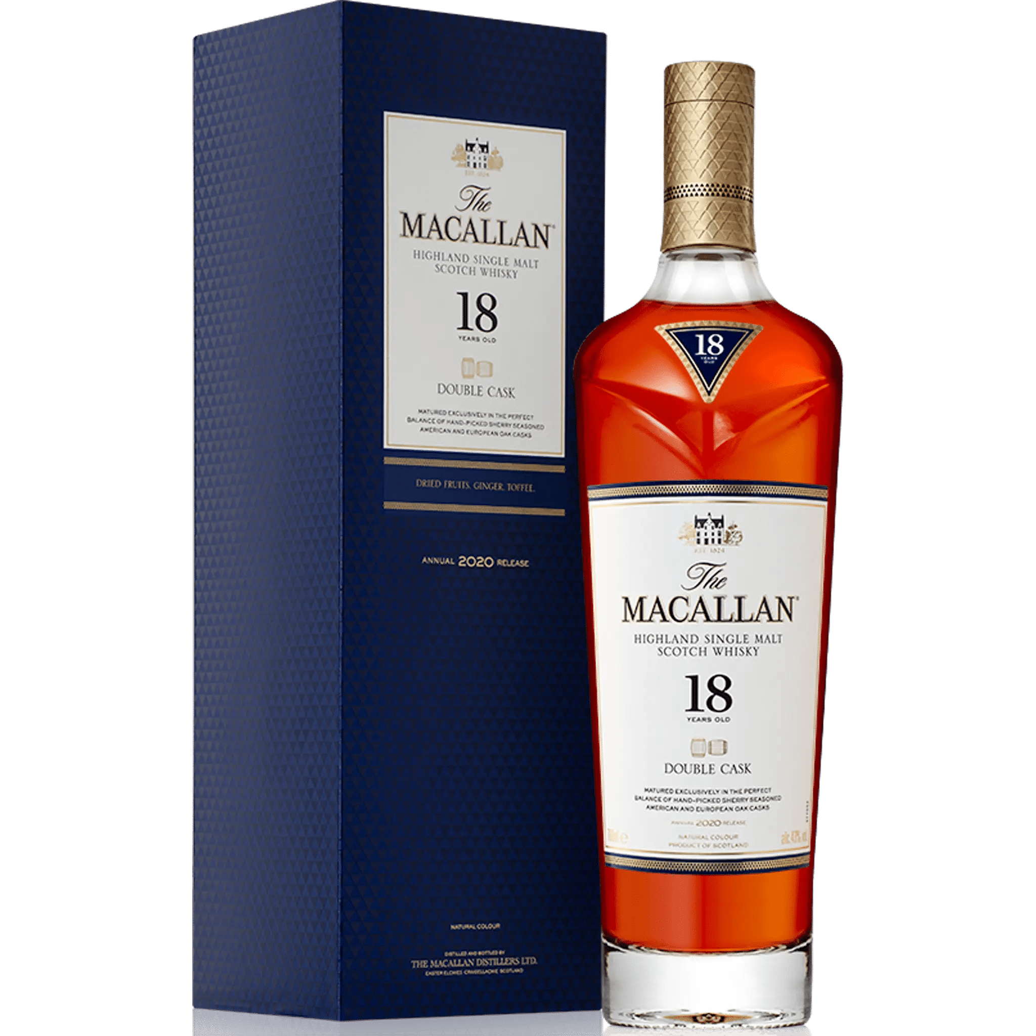 The Macallan 18 Year Old Scotch Double Cask – Premium Single Malt The Macallan 18 Year Old Scotch Double Cask – Premium Single Malt