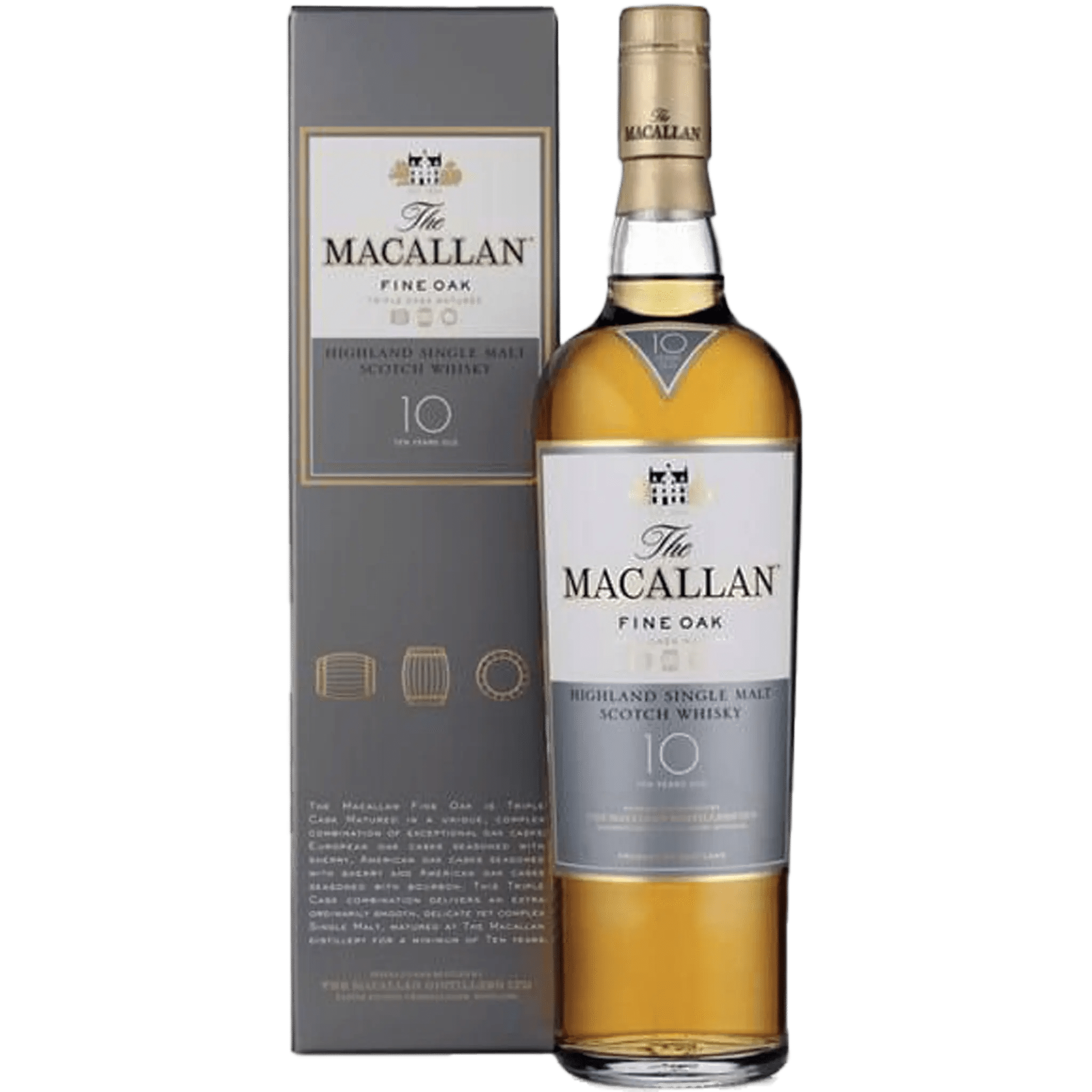 The Macallan Fine Oak 10 Year Old Single Malt Scotch Whisky 750ml The Macallan Fine Oak 10 Year Old Single Malt Scotch Whisky 750ml