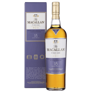 The Macallan Fine Oak 18 Year Old Highland Single Malt Scotch Whisky 750ml - Liquor On Broadway