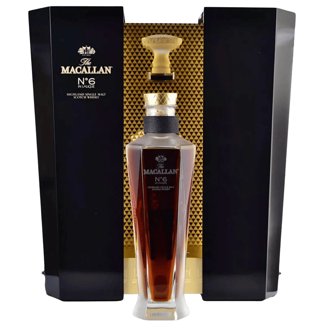 The Macallan No.6 in Lalique Highland Single Malt Scotch Whisky 750ml - Liquor On Broadway