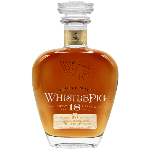 WhistlePig 18 Year Double Malt 4th Edition PX Sherry Cask Finished Straight Rye Whiskey 92 Proof 750ml - Liquor On Broadway