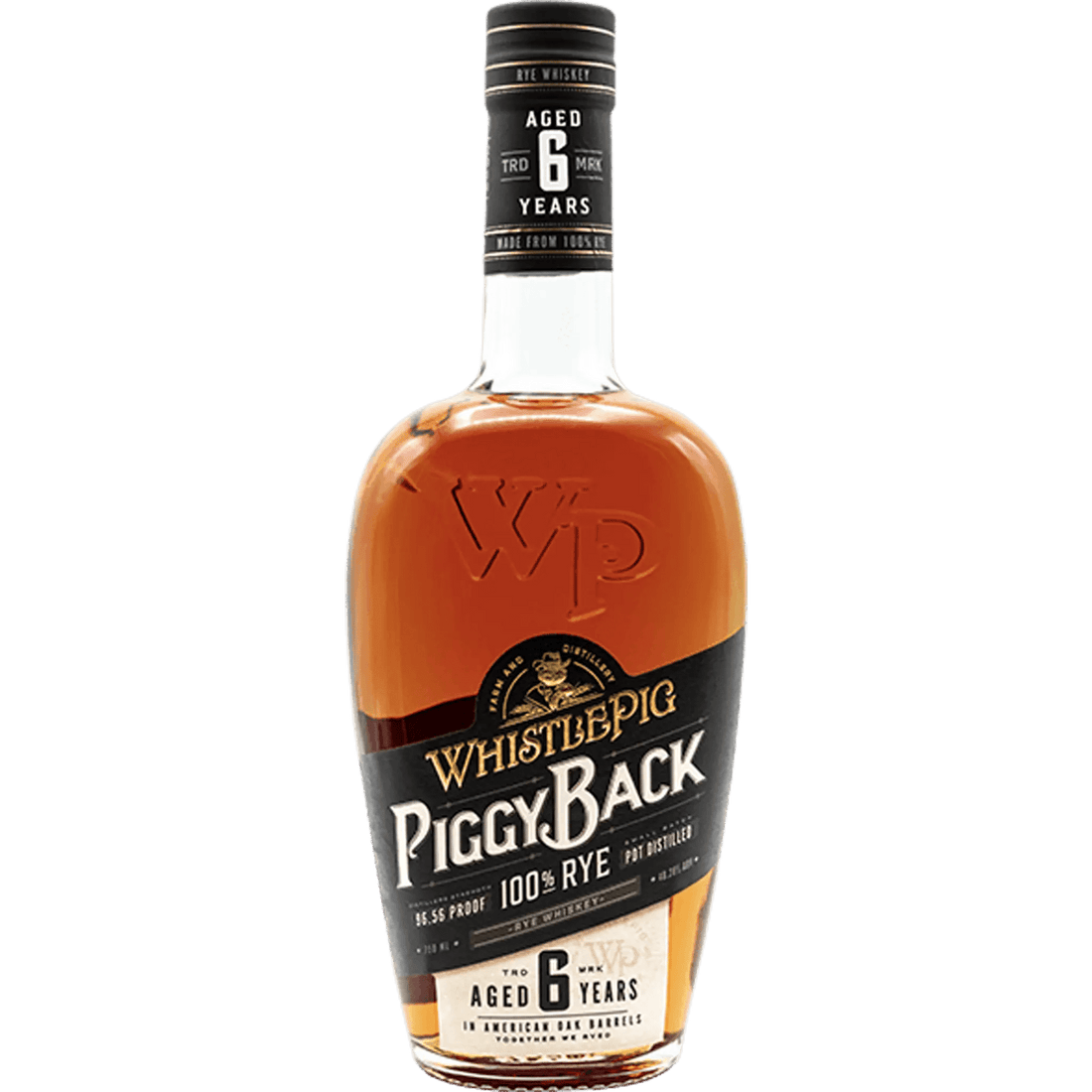 WhistlePig PiggyBack 6 Year 100 Percent Rye Whiskey 750ml - Liquor On Broadway
