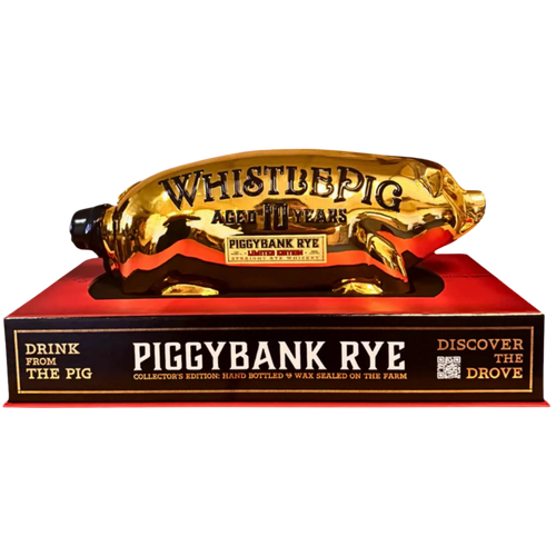 WhistlePig PiggyBank Rye Gold Edition 10 Year Straight Rye Whiskey 110 Proof 1L - Liquor On Broadway