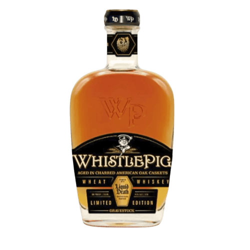 WhistlePig x Liquid Death GraveStock Wheat Whiskey Limited Edition 750ml - Liquor On Broadway