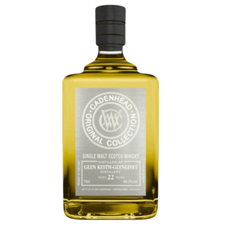 Cadenhead single malt Scotch whisky bottle on a white background