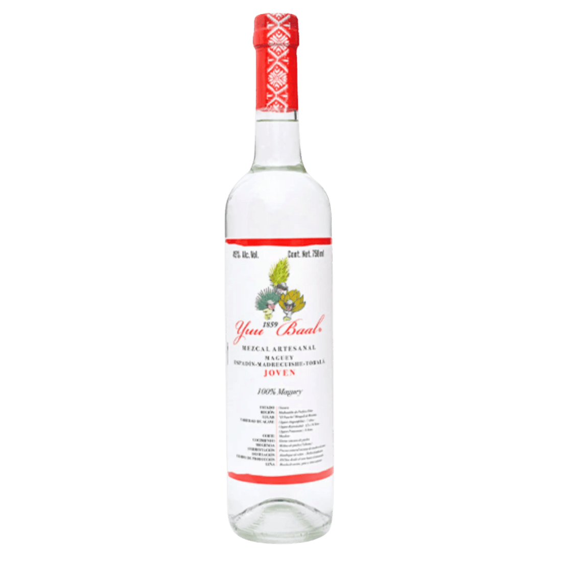 Yuu Baal Espadin Madrecuishe Tobala Joven Mezcal Artesanal 750ml - Liquor On Broadway