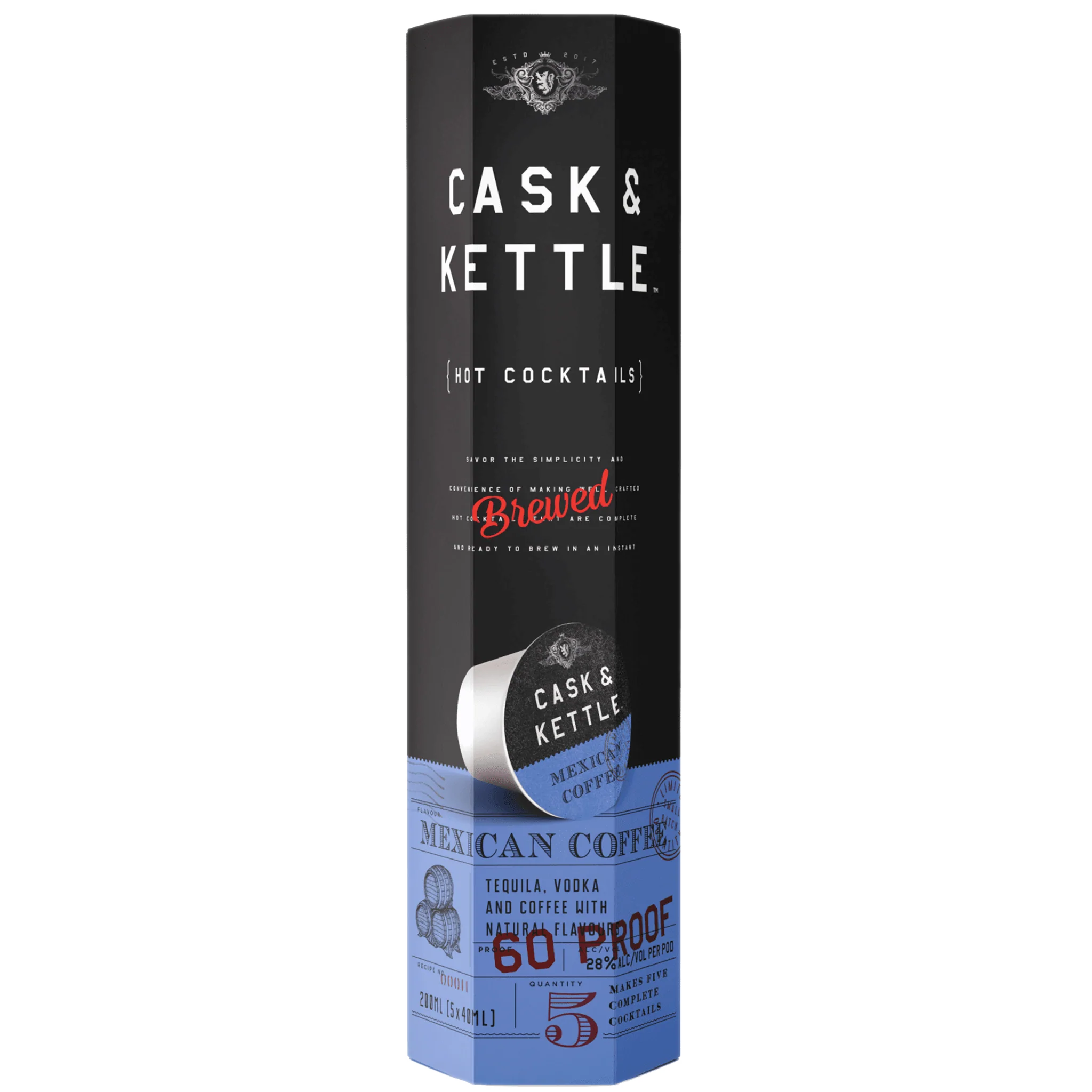 Cask & Kettle Mexican Coffee 'Hot Cocktail', USA (5 x 40ml)
