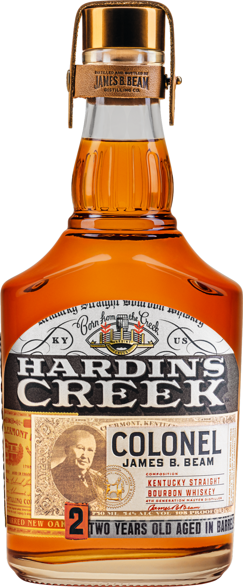 Hardin's Creek Colonel James B. Beam Bourbon Whiskey
