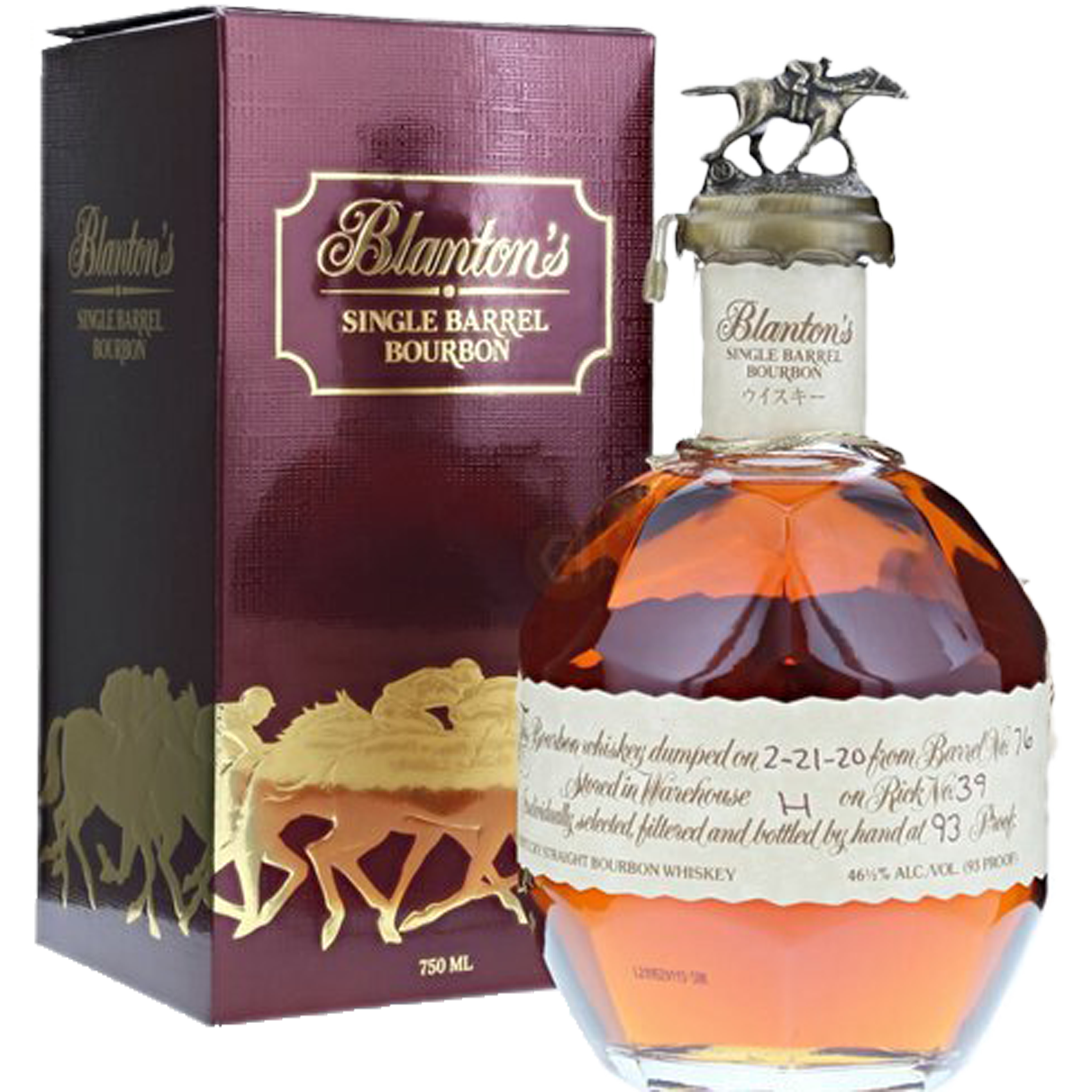 Blanton's Cream Label - Takara Red' Bourbon Whiskey