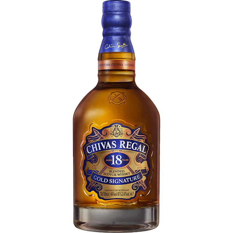 Chivas Regal Blended Scotch 18 Year Old Gold