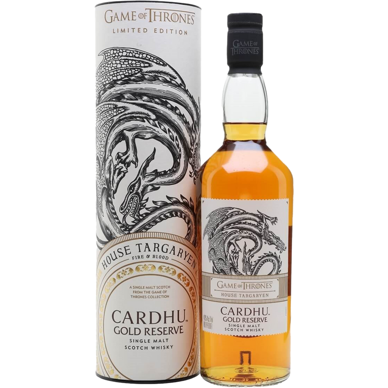 Game Of Thrones House Targaryen Cardhu Gold Reserve Single Malt Scotch